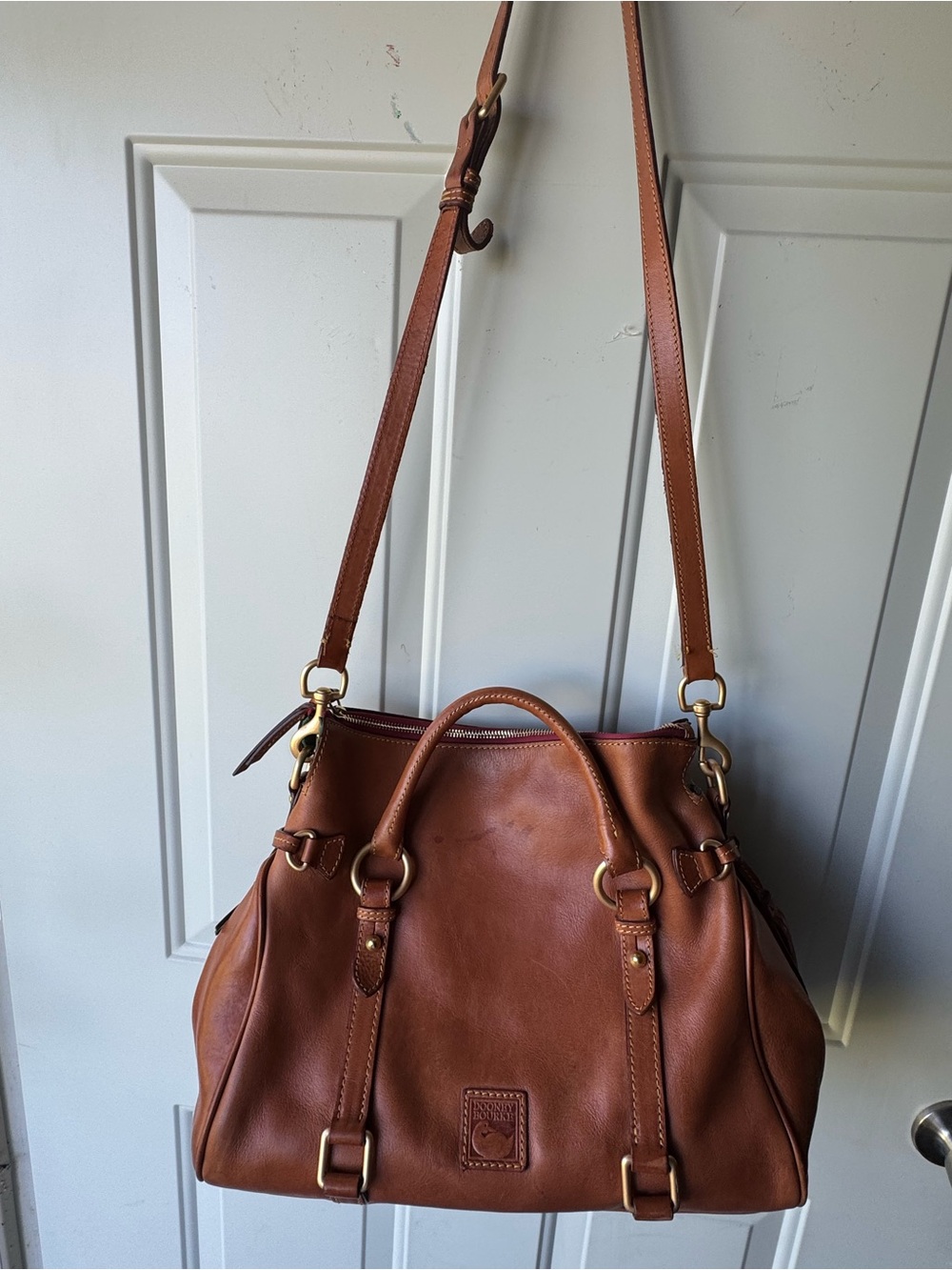 Dooney & Bourke Brown Leather Satchel